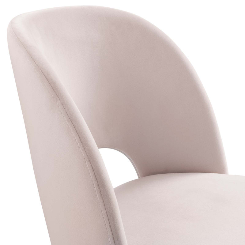 Rouse Performance Velvet Dining Side Chair, Pink, 1