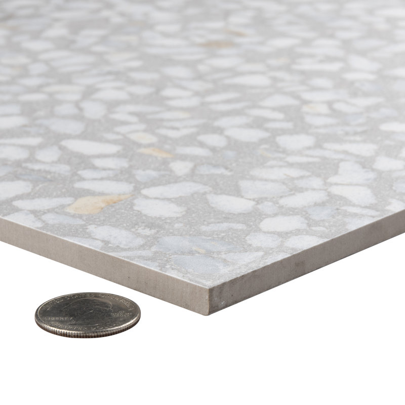 Farnese Amalfi 12" x 12" Porcelain Field Tile Wall & Floor Tile, Humo