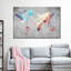 Impression artistique sur toile carte du monde-1218027735