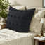 Ensembles de literie luxueux en polyester, style jacquard noir pour la maison