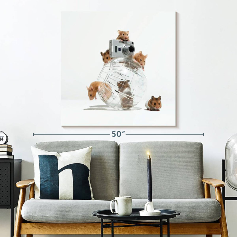 Arney Picture Perfect Hamsters, 33" H x 33" W