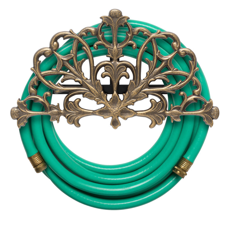 Aluminum Wall Mounted Hose Holder, French Bronze