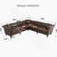 Canapé modulaire réversible en L Chesterfield-1409513590