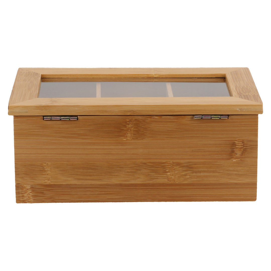 BIA Cordon Bleu Natural Living Bamboo 3 -Compartment Tea Storage Box BIA Cordon Bleu 