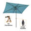 Parasol de marché rectangulaire lumineux Ishaan 9 pi x 6,5 pi-2141865482