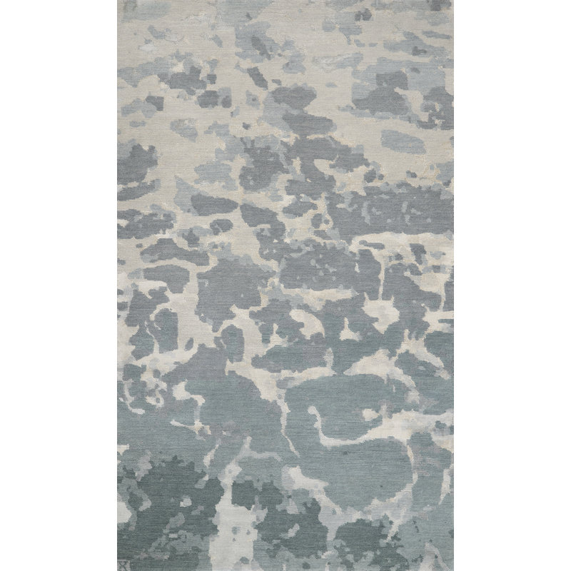 Contemporary Abstract Area Rug, Runner 3' x 7'