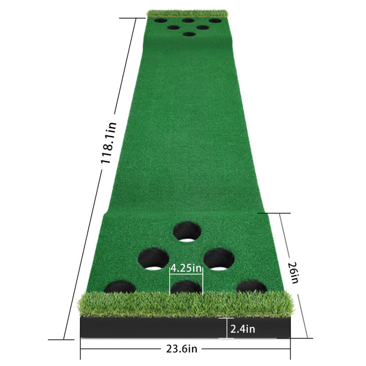 Golf Perfect Putting Mat for Indoor & Outdoor Home Casa