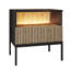 Eclipse S54 Bedside Table With Lighting Oak