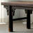 Solid wood bench like ancient stool stable-110542766