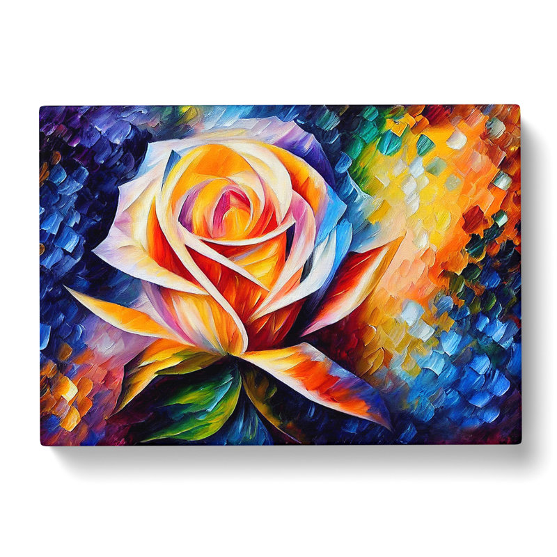 Rose Flower Painting Vol.1 - Wrapped Canvas, 50cm H x 76cm W x 3cm D