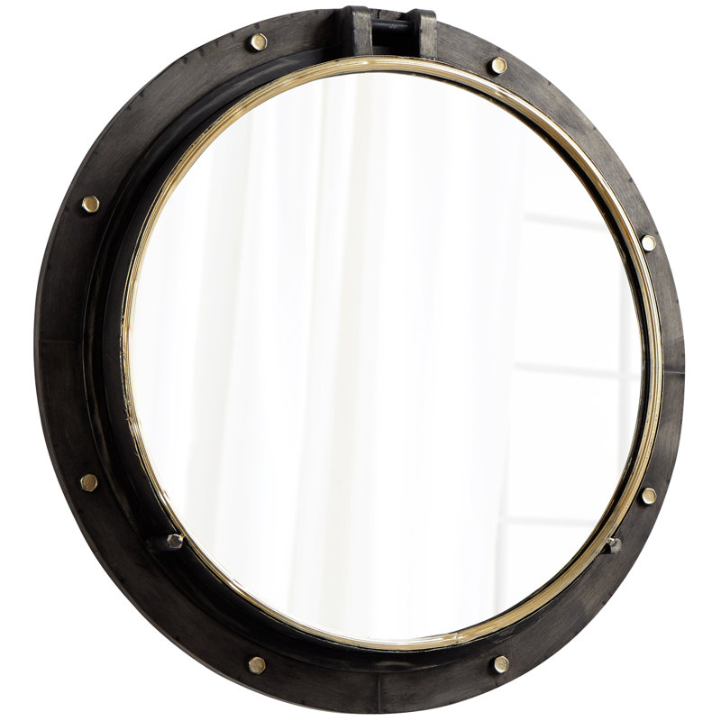Barrel Flat Metal Mirror