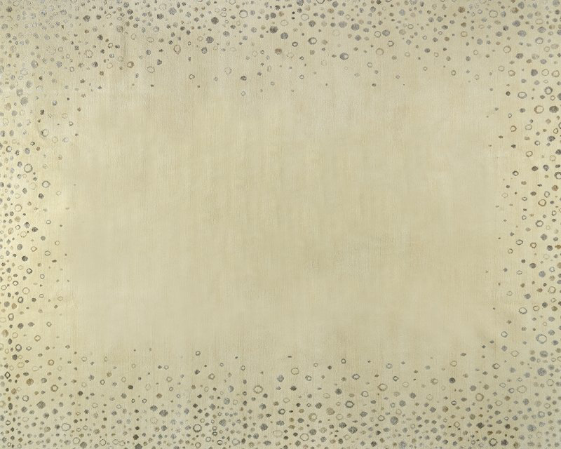 Sequins Geometric Area Rug in Beige, Rectangle 3' x 5'