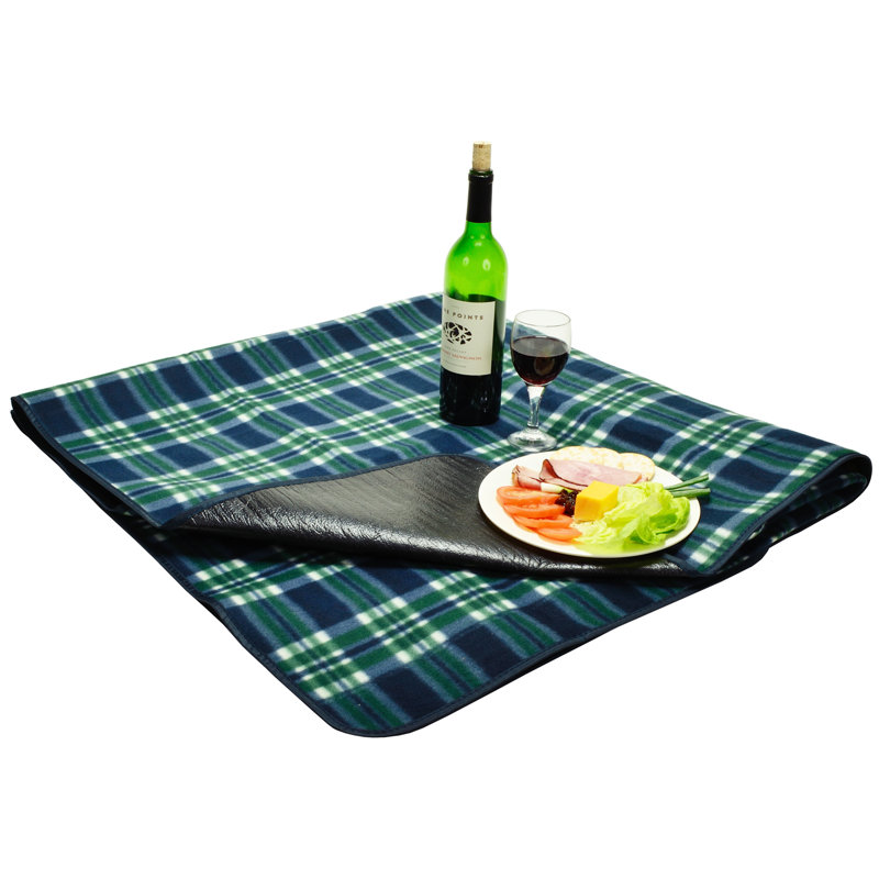 Fourre-tout de couverture pique-nique, Tissu écossais vert