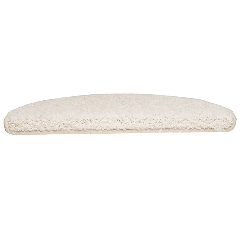 Carpet Stair Treads White 65x21x4 cm