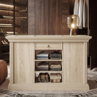 50" W Closet Island With 10 Drawers