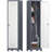 Metal Broom Storage Cabinet, 65" Narrow Broom Cabinet With Hooks, Slim Bathroom Storage Cabinet With Shelves, Heavy-Duty Cleaning Storage Cabinet For Utility Room, Gym, Office, Garage, Utility Shelves-706762484