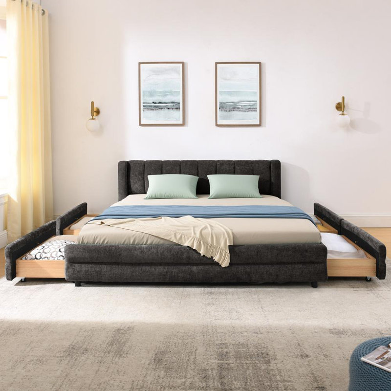 Elegant Upholstered Storage Frame