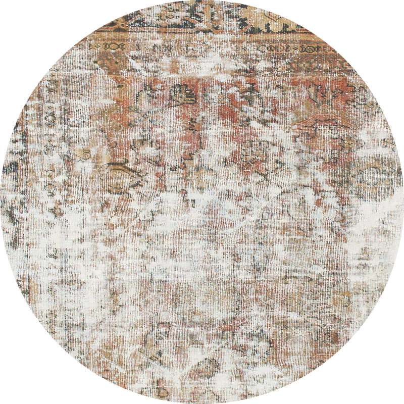 Somerdale Abstract Indoor Rug, Round 6'