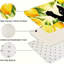 Tapis de cuisine jaune, jaune, citron et noir, 2 tapis fantaisistes pour la cuisine