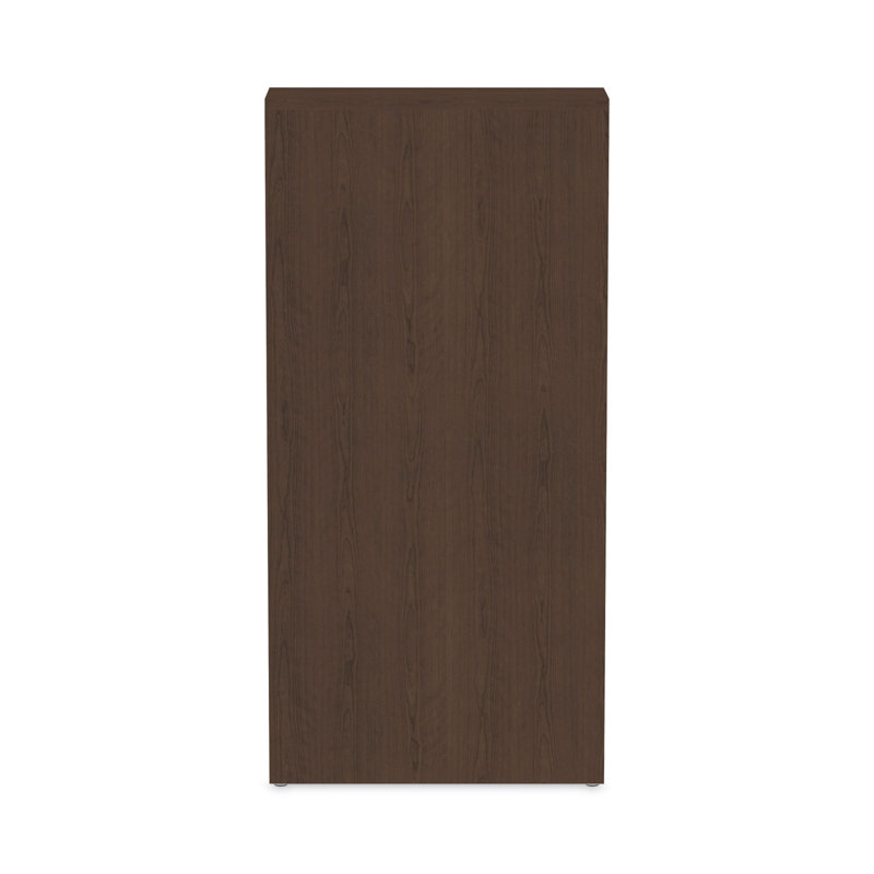 Espresso Adjustable 5-Shelf Woodgrain Laminate Bookcase