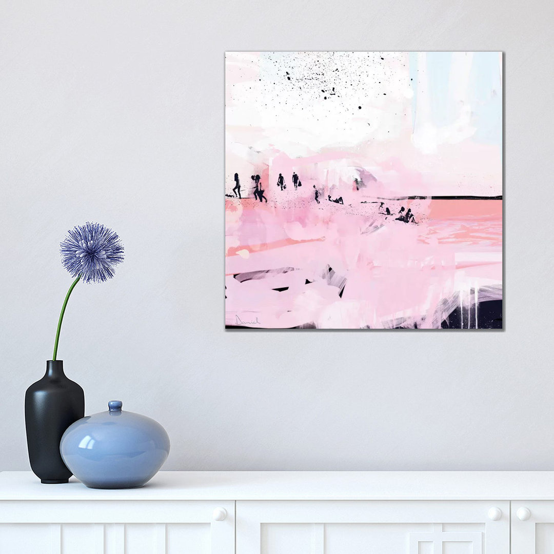 Peach Beach by Dan Hobday - Wrapped Canvas Painting
