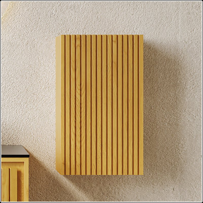 Armoire de rangement murale étroite de 23 pouces de hauteur avec porte, parfaite pour les petits espaces et polyvalente dans les salles de bain, les salons et les buanderies.