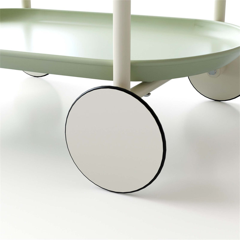 Chariot de rangement de style nordique avec double couche, chariot mobile pour la cuisine et le salon, écologique et multifonctionnel
