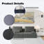 Canapé modulaire surdimensionné surdimensionné, ensemble de canapé de plancher Boucle de luxe, convertible et compressé, mousse spacieuse - rembourré pour une détente confortable dans le salon, combinaison libre