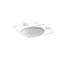 Lavabo de salle de bain ovale encastré en porcelaine vitrifiée Caxton®-1912907198
