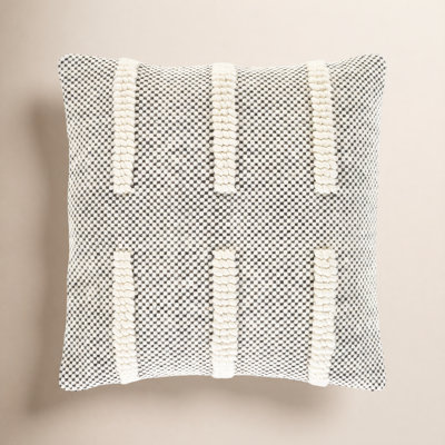 Sefarina Striped Cotton Throw Pillow