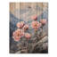 Pivoines par les sommets enneigés II - impression de pivoines sur bois de pin naturel-7614506