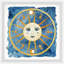Bright and Shining Sun - Reproduction d'art graphique sur papier encadré-1232545710