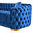 71.5" Luxury Velvet Loveseat Chesterfield Button Tufted Couch With 2 Pillows & Metal Legs-1852772713