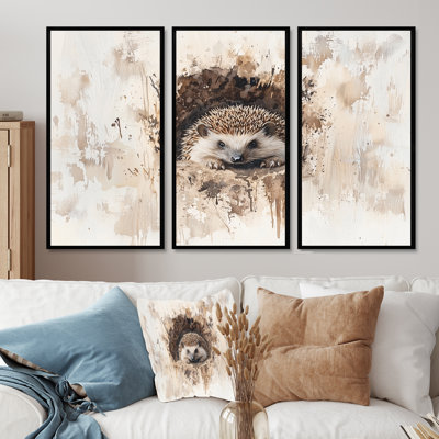 Hedgehog Adventure In New Zealand I - Hedgehog Wall Décor Set