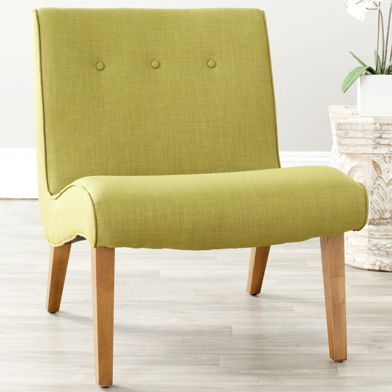 Fuse Upholstered Slipper Chair, Sweet Pea Green