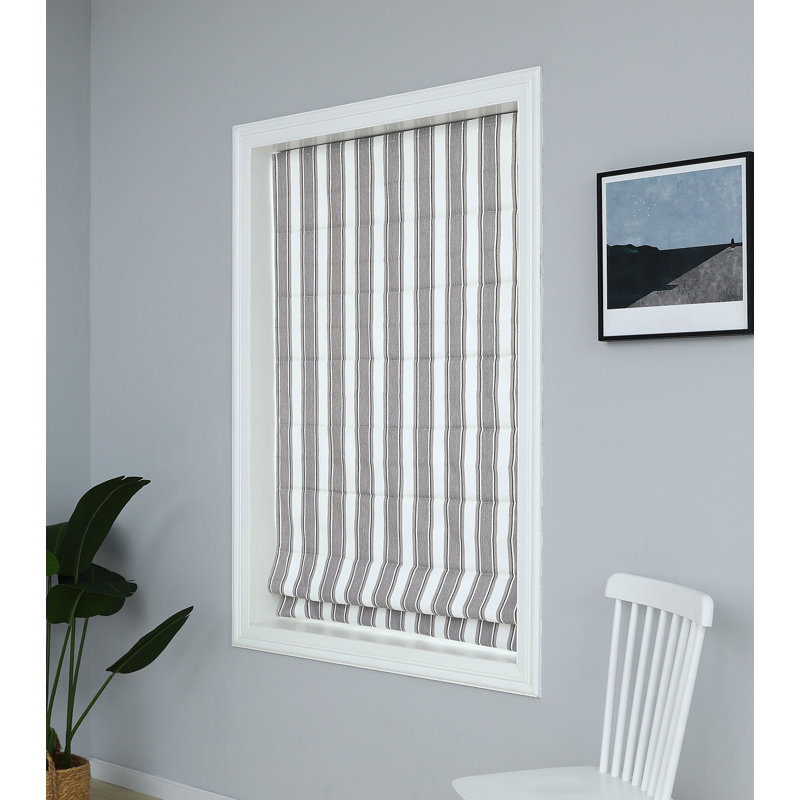 Rideau roulant obscurcissant teint en polyester, L 35 po x L 64 po, Naturel
