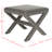 Faux Leather Ottoman