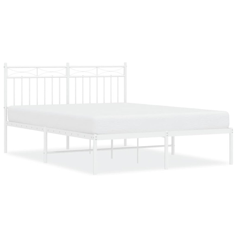 Abry Metal Bed, White, 75 x 190 cm