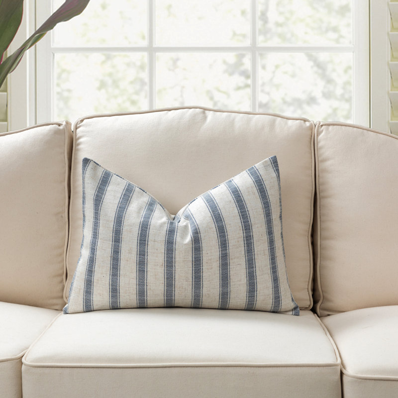 Michael Penney Checkered Linen Throw Pillow, Down Blend