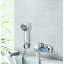 Carrelage mural en mosaïque blanche en verre et en marbre blanc Staccato 12 po x 13 po (1,08 pi2 / pièce)