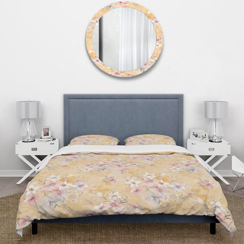 Ensemble de housse de couette Boho, Housse de couette pour grand lit + 2 taies décora