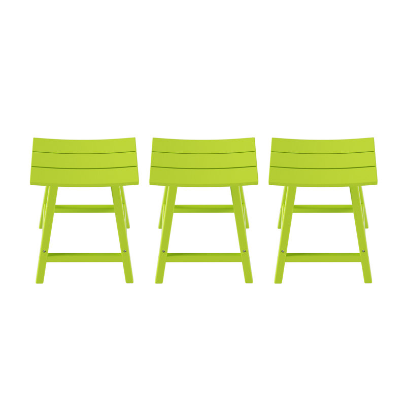 Tabouret d'extérieur Laguna, Tabouret de comptoir (siège d'une hauteur de 24 p, Limette