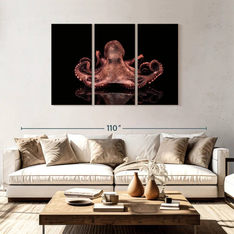 Brampt Plump Pink Octopus, 48" H x 74" W