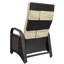 Fauteuil inclinable ergonomique d'extérieur avec coussin moelleux et mécanisme réglable de jardin moderne