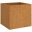 Jardinière vidaXL en acier Corten rouillé 12,6 x 11,8 x 11,4 po-384332080-380751730-384332089