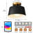 Modern Semi Flush Mount Ceiling Light,Metal Light Fixture,E26 Lamp Head,Gold Ceiling Lamp For Hallway Kitchen Entryway Bedroom Laundry Room (10Inch)-116098712