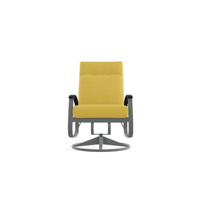 Chaise de patio pivotante avec coussins Askar