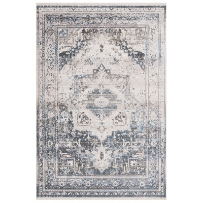 Tapis performance ivoire / bleu