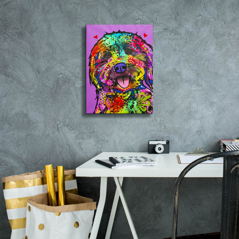 'Static' by Dean Russo Canvas Wall Art, 16" H x 12" W x 0.75" D