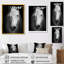 Cheval, reproduction d'art sur toile, cheval noir et blanc-1375753395-1423470403-1453877311